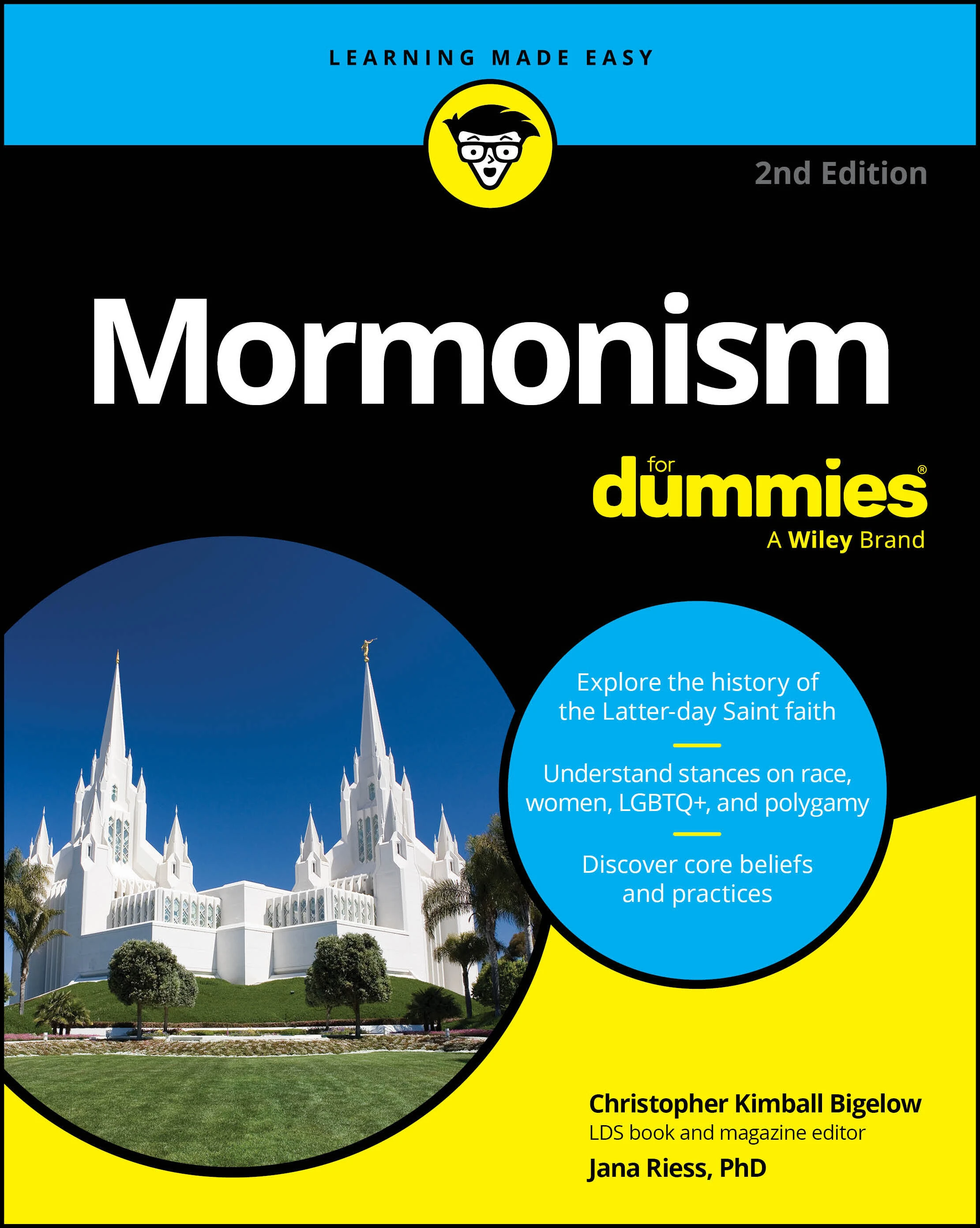Book cover for Christopher Bigelow’s Mormonism for Dummies, 2nd Edition.